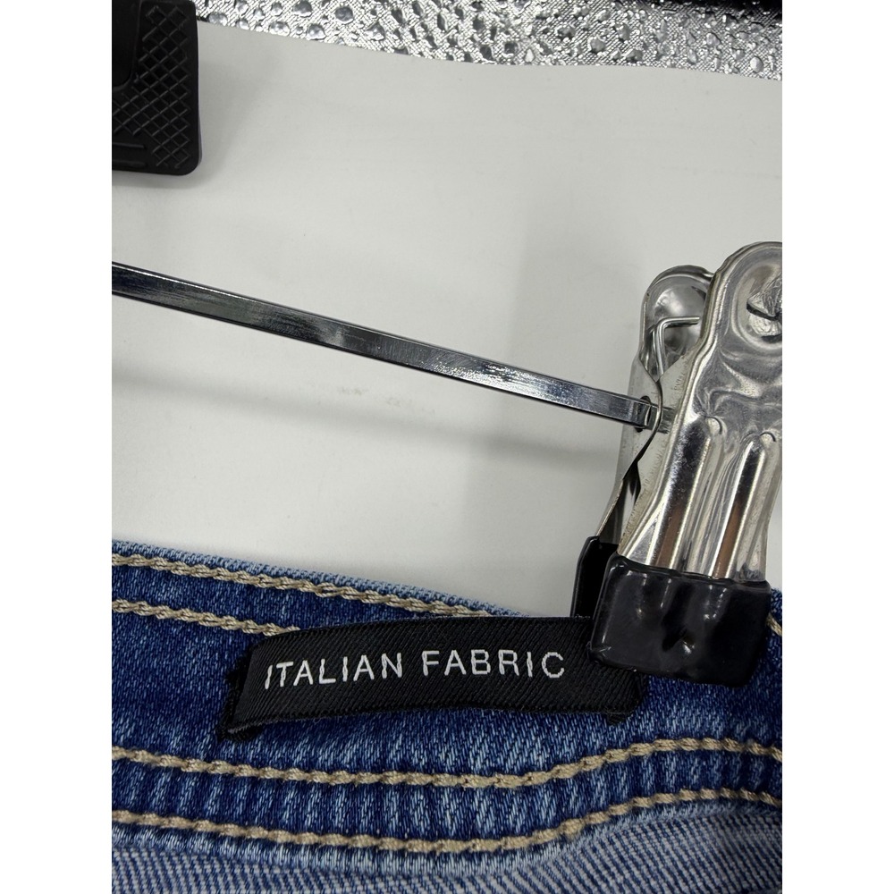 7 For All Mankind Darted Boyfriend Jogger Jeans Blue Italian Fabric 30 - Picture 6 of 8